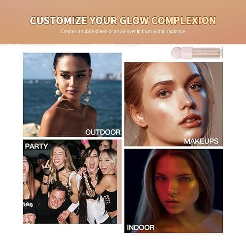 Starlight Multi-Use Glotion Stick - Waterproof Luminous Lotion, Silky Smooth Glitter Highlighter for Face & Body thumbnail 8