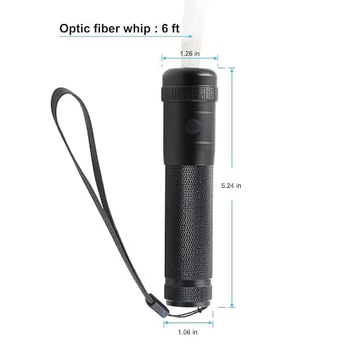 LQMEILI 6ft LED Fiber Optic Whip Dance Space Whip with 12 Colors, 36 Color Modes 360° Swivel Pixel Rave Whip Rave Lights for Gift,Dancing Parties, Music Festival, Christmas Carnival thumbnail 2