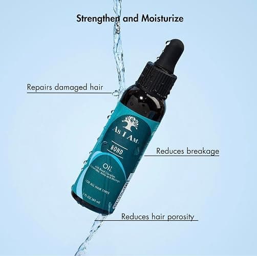 As I Am Bond Oil - 2 oz - with Moringa, Amla, & Ceramides - Hair Repair Treatment For Damaged Hair thumbnail 4