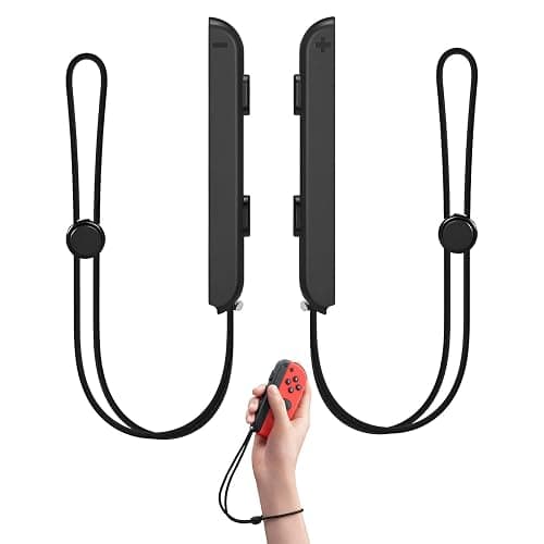WZWZO Dragonne pour Switch, 2 Pièces Joyc on Strap, Joy con pour Switch Accessoires, Joyc on pour Switch2 Accessoires, Bracelet Contrôleur Réglable, avec Contrôleur pour Switch Accessoires Portable - Image 1