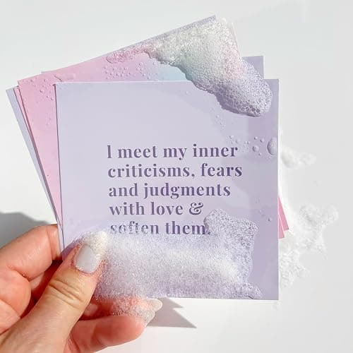 Kind Soul Shower Affirmation Cards - Positive Waterproof Affirmations for Women - Self Care Daily Mindfulness, Manifestation & Motivational Cards (Soul Glow) thumbnail 9