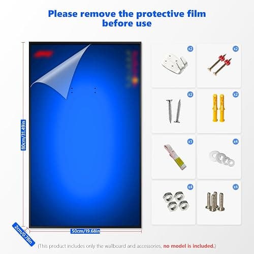 WETCEAOM Display Wallboard for Lego Technic Oracle Red Bull Racing RB20 F1 Car 42206, Compatible with Lego F1 Car, Designed for Lego Car Wall Mount Lovers, Size:19.7X 31.5in (Model not Included!) thumbnail 4