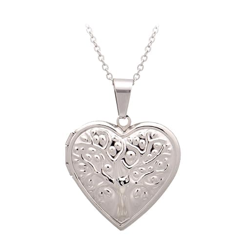 Paialco Stainless Steel Heart Shaped Locket Pendant Necklace for Women - Image 1
