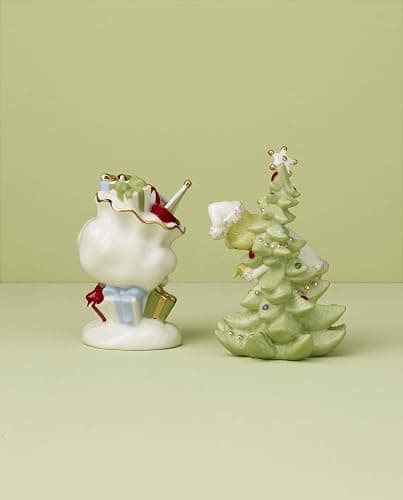 Lenox 896340 Merry Grinchmas Salt & Pepper Set, 2-Piece, Green, Christmas & Holiday Hosting thumbnail 3