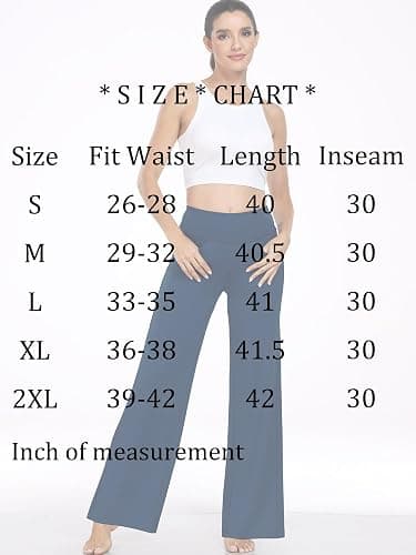 CADMUS High Waist Yoga Pants Women Wide Leg Pants with Pockets Stretch Dress Casual Lounge Petite/Regular/Tall thumbnail 2