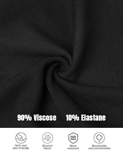CHICME Women Built-in Bra Tank Tops Sleeveless Casual Shirts Racerback Ribbed Fitted Tank Tops thumbnail 6