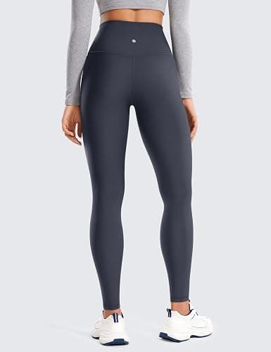 CRZ YOGA Fleece Lined Leggings 28'' - Thermal Casual Lounge Workout Yoga Womens Full Length Pants Winter Warm thumbnail 2