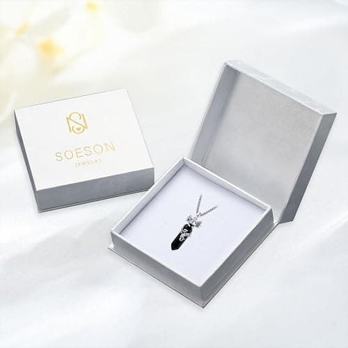Viking Gothic Animals Necklace Sterling Silver Raven/Phoenix/Dragon/Axolotl/Spider/Bat Pendant Black Crystal Necklace Goth Jewelry Gifts for Father Men Women thumbnail 7