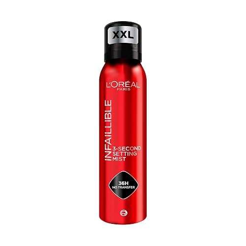 L'Oréal Paris Infaillible 3-second Setting Mist XXL, Zum Fixieren von Make up, Transferfest in 3 Sekunden, Fixier-Spray für bis zu 36 Stunden Halt, 150 ml - Image 1