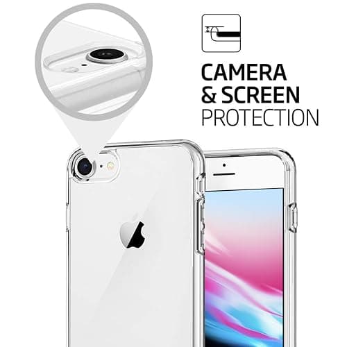 TENOC Phone Case Compatible with iPhone SE (2nd 2020 and 3rd 2022 Generation) & iPhone 7 & iPhone 8, Clear Case Shockproof Protective Bumper Slim Cover for 4.7 Inch thumbnail 6