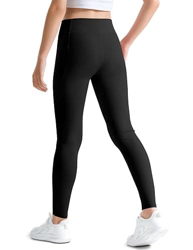 KEREDA Girls Athletic Leggings High Waist for Kids Teen Girls Yoga Dance Running Gym Pants with Pockets Ages 7-14 Years thumbnail 6