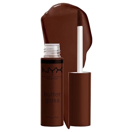 NYX PROFESSIONAL MAKEUP Butter Gloss Brown Sugar, Non-Sticky Lip Gloss - Lava Cake (Rich Brown) - Image 1