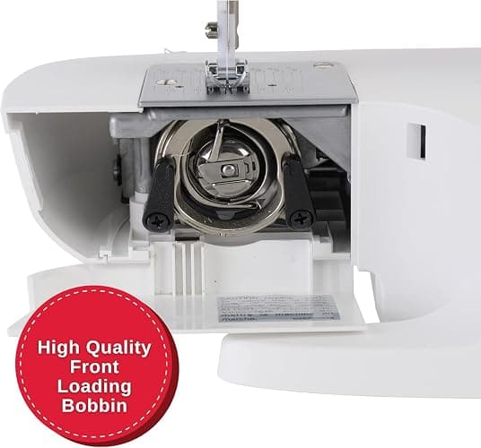 SINGER M1500 Lightweight & Portable Sewing Machine with Accessory Kit | 57 Stitch Applications, LED Light & 4-step Buttonhole | Great for Quilting, Crafts & Mending thumbnail 10