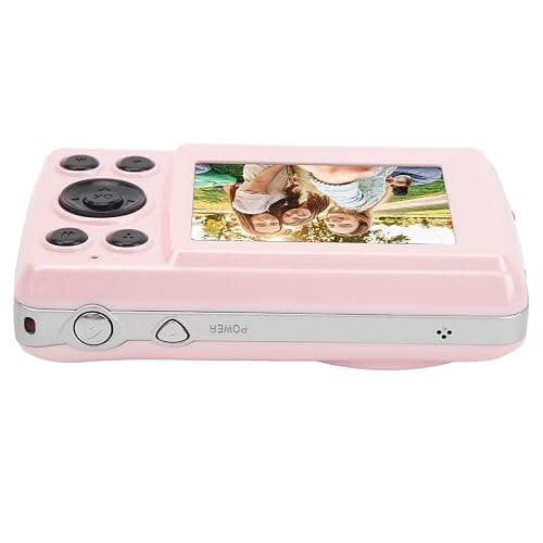 Digital Camera, FHD 1080P 16MP Portable Camera with 2.4 In Screen, 16X Digital Zoom, Auto Focus Stabilization Vlogging Camera for Kids Student Children Teens Girl Boy (Pink) thumbnail 6
