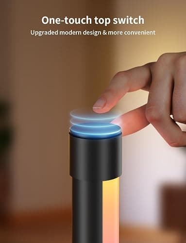 Ailofy Corner Floor Lamp, 1500lm RGBW Corner Lamp Work with Alexa & Google Assistant, 16 Million DIY Colors, Sync with Music, App Control, Modern LED Floor Lamp for Living Room & Bedroom, Black thumbnail 5