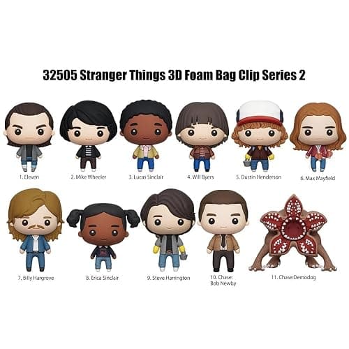 Stranger Things Series 2 – 5" Collectible Bag Clip – Blind Bag (ONE Random Figure) – TV Show Character Keychain/Backpack Accessory | Official Licensed Merchandise thumbnail 2