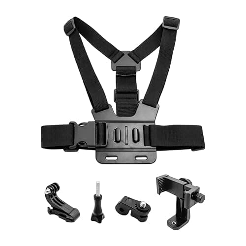 Mobile Phone Chest Mount Set, Strap Holder Cell Phone Clip for Action Camera POV Compatible with Samsung iPhone Plus etc thumbnail 8