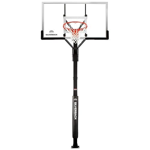 Silverback In-Ground Basketball Hoops, Adjustable Height Tempered Glass Backboard and Pro-Style Flex Rim. - Multiple Styles Available thumbnail 22