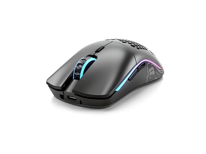 Glorious Gaming Model O Wireless Gaming Mouse - Superlight, 69g Honeycomb Design, RGB, Ambidextrous, Lag Free 2.4GHz Wireless, Up to 71 Hours Battery - Matte Black (RENEWED) thumbnail 2