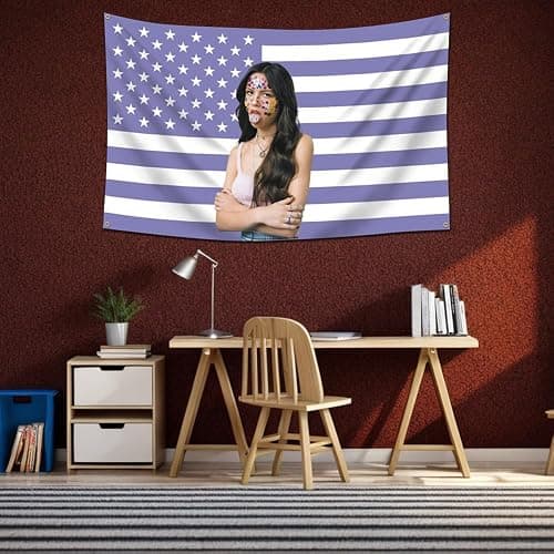 Molleng Olivia Flag Rodrigo purple Tapestry (3x5ft,Heavy Duty, Durable 150D Polyester) Brass Grommets Banner For Outdoor Garage Dorm Room thumbnail 5