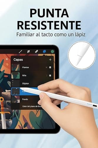 Lápiz para Apple iPad 2018–2025 con Carga Rápida, Rechazo De Palma Y Bluetooth. Preciso Y Sin Retardo. thumbnail 3