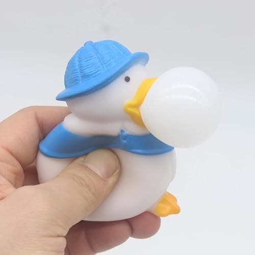4 Pcs Ducks Squeeze the Bubble Ball ，Relieve Stress Fidget Toys for Children and Adults,Squeeze Sensory Toys for Anxiety, Autism, ADHD.(4 Ducks) thumbnail 5