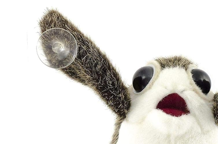 Star Wars The Last Jedi Porg on Board Figure Suction Cup Plush - White and Brown thumbnail 2