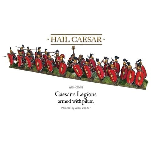 Warlord Games Hail Caesar: Caesarian Roman Legions Armed with Pilum Military Table Top Wargaming Plastic Model Kit WGH-CR-01,Unpainted thumbnail 4