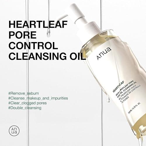 Anua Heartleaf Pore Control Cleansing Oil, Pore Cleanser, Sebum Care, Gentle Melting Oil Cleanser for Face, Safe For All Skin Type, Daily Hydrating Makeup Remover, Korean Skin Care (6.76fl.oz) thumbnail 3