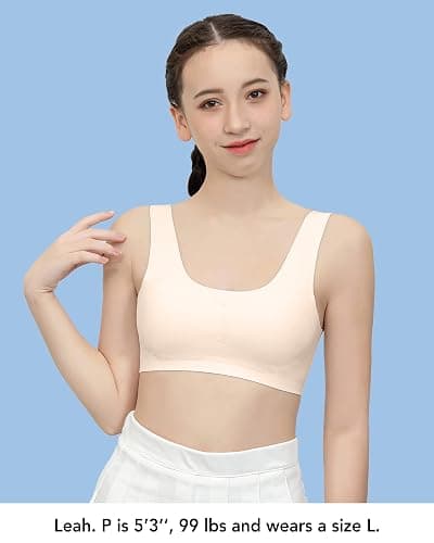 SALIA GIRL Training Bras for Girls 10-16 Sports Seamless Bra with Removable Padding Bras thumbnail 2