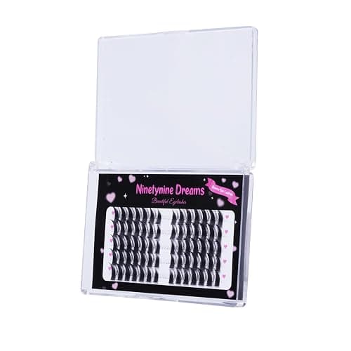 Ninetynine Dreams 70PCs Bunny Ear Lashes Manhua Anime DIY Spiky Lash Clusters 10-14mm C++ Curl Beginner Friendly Lightweight & Reusable Individual Waterproof Dramatic Eyelashes Thin Comfortable Band thumbnail 6