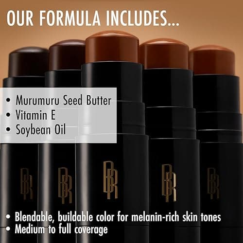 Black Radiance Color Perfect Foundation Stick with Soft Brush Applicator Duo – Buildable, Blendable Versatile Pigment-Rich Formula - Chocolate Dipped thumbnail 7
