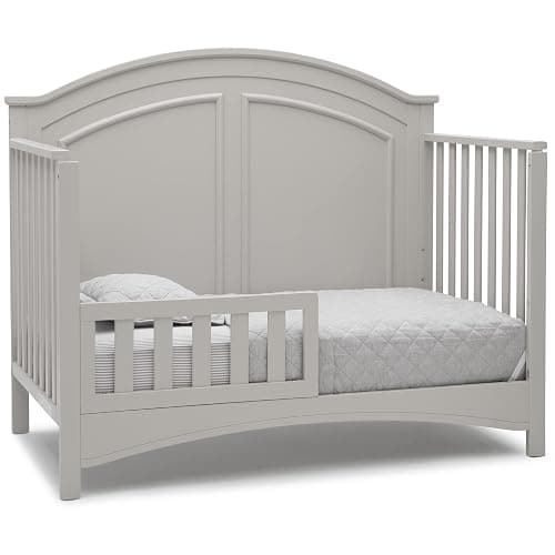 Delta Children Perry 6-in-1 Convertible Crib - Greenguard Gold Certified, Moonstruck Grey thumbnail 10