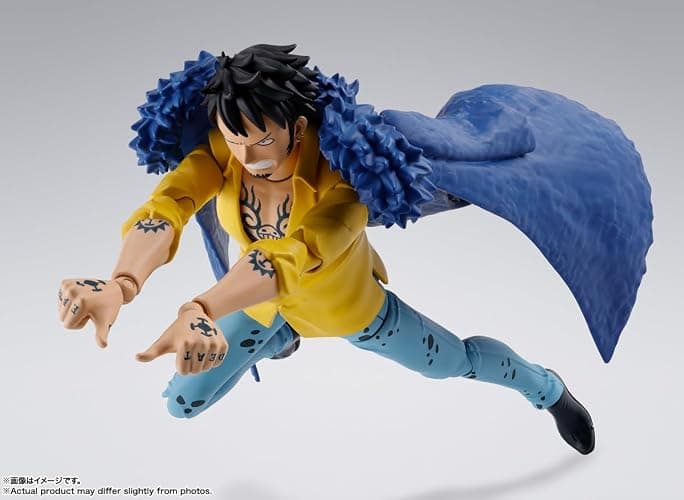 TAMASHII NATIONS - One Piece - Trafalgar Law -The Raid on Onigashima- S.H.Figuarts Action Figure | One Piece 6 Inch Action Figure S.H. Figuarts - Trafalgar Law thumbnail 8