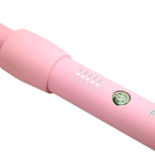 FoxyBae Bounce Bae Ceramic Hair Curling Iron 1" | Hair Curler for Silky, Smooth & Frizz-Free Hair | Temp Controls | Dual Voltage Curling Wand for Long & Short Hair | 360° Swivel Cord [Party-Pink] thumbnail 7