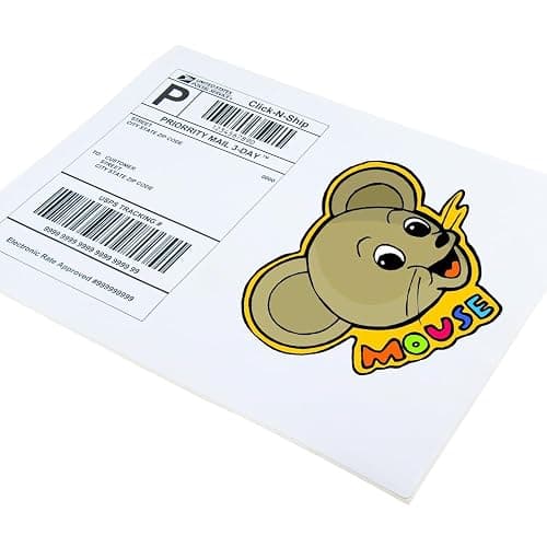 L LIKED 30 Printable White Sticker Paper Full Sheet Label, Matte, 8.5" x 11" for Laser & Inkjet Printing (30 Sheets) thumbnail 8