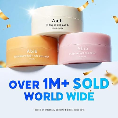 Abib Vegan Collagen Eye Patches for Wrinkles & Fine Line with Jericho Rose Jelly & Peptides, 60 Count, Korean Skin Care thumbnail 3