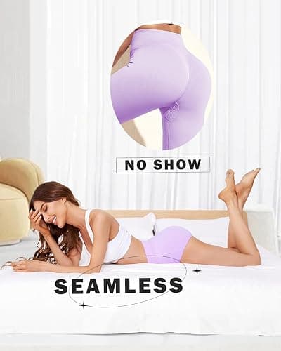 CleainKorte Womens Cotton Underwear Seamless Ladies Panties for Women Mid Rise Coverage Briefs Strech Breathable - 5 Pack thumbnail 5