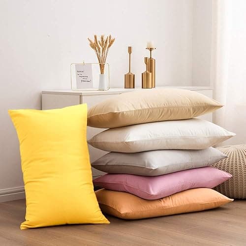 NTBAY Standard Pillowcase Set - 2 Pack Brushed Microfiber 20x26 Pillowcases - Soft, Wrinkle-Free, Fade-Resistant, Stain-Resistant, White Pillowcases with Envelope Closure - 20x26 Inches, White thumbnail 5