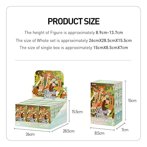 POP MART Peach Riot Punk Fairy Series Figures 3Boxes 2.5 inches Articulated Character Premium Design gifts for women Fan-Favorite blind box Collectible Toy Art Toy Action Figure - Punk Fairy Series - 3Boxes thumbnail 3