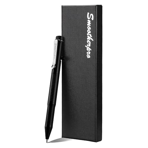 SMOOTHERPRO Bolt Action Pen, Ballpoint and Pencil in One with Graphite Alloy Tip, Retractable Twist Design, Compatible with Parker Refill, for Office Sketching Journaling Black(APG01) - Image 1