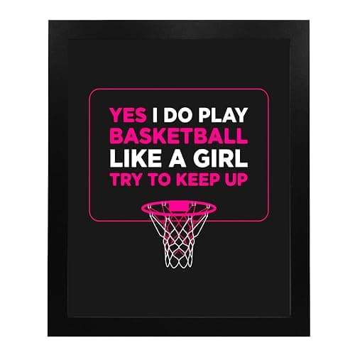 AMERICAN LUXURY GIFTS Funny Basketball Quotes - Sarcastic Typography Wall Art - Girls Bedroom & Gym Decor - 8x10 Unframed Print thumbnail 6