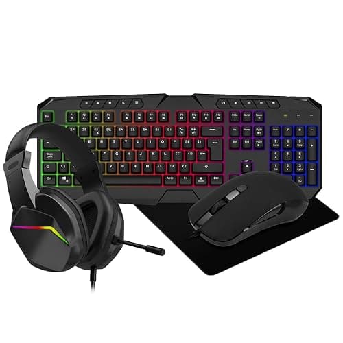 Gaming PC – Intel Core i5, GT 730 4GB Graphics, 16GB RAM, 1TB HDD + 128GB SSD, Windows 11 Pro, 22" Monitor, Keyboard, Mouse, Headset – High-Performance Gaming PC Bundle (Luna White) thumbnail 4