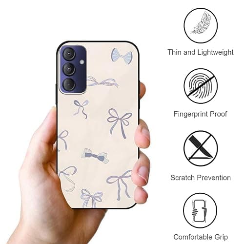 Aoldimu 2 Pack Stylish Mini Bow Phone Case for Gabb Phone 4 pro 6.5",Cartoon Cute Kawaii Bow Cases Fashion Pattern Cases for Girls Women Boys,Soft Silicone TPU Protective Cover Funda thumbnail 6