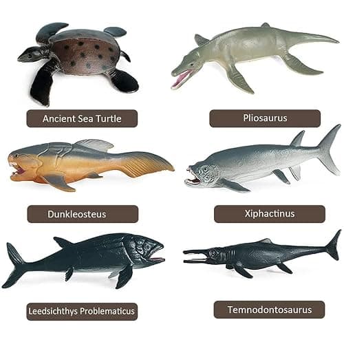 EOIVSH Prehistoric Cambrian Sea Animal Toys, 12PCS Ancient Marine Animal Figures, Miniature Toys Cake Topper Ocean Animal Figurines for Kids Toddlers thumbnail 2