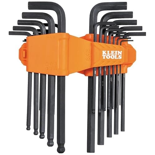 KLEIN TOOLS BLS22H Long Ball-End T-Handle Hex Key Wrench Set, 22-Key SAE and Metric, 1/16-Inch to 3/8-Inch, 1.5 to 10 mm thumbnail 11