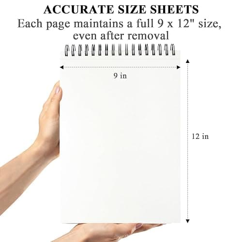 Belenova 9" x 12" Marker Paper Pad, 100 Sheets Bleedproof Sketchbook for Alcohol Markers - 73lb/120gsm Art Supplies for Drawing & Coloring (Kids/Adults). thumbnail 8