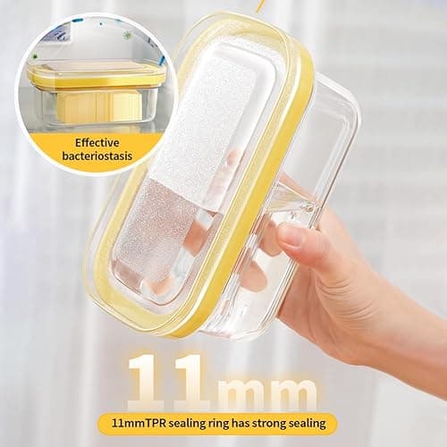 2-in-1 Butter Slicer & Storage Container, 8 oz Capacity, with Airtight Lid, Easy Slice & Store Solution for Fridge & Countertop – Perfect for Kitchen Use thumbnail 8