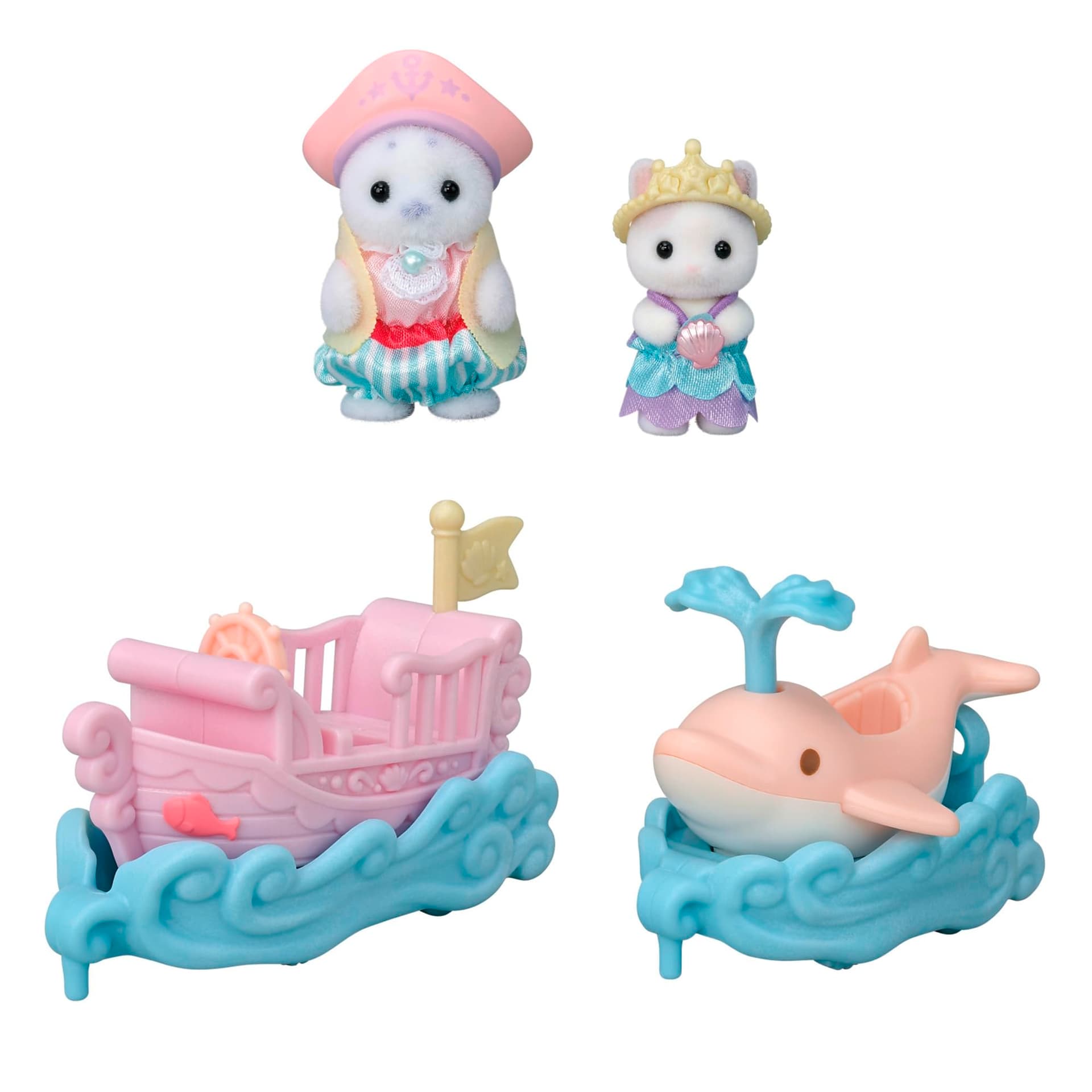 Sylvanian Families - 5820 Amusement Park Boat & Trolley thumbnail 5