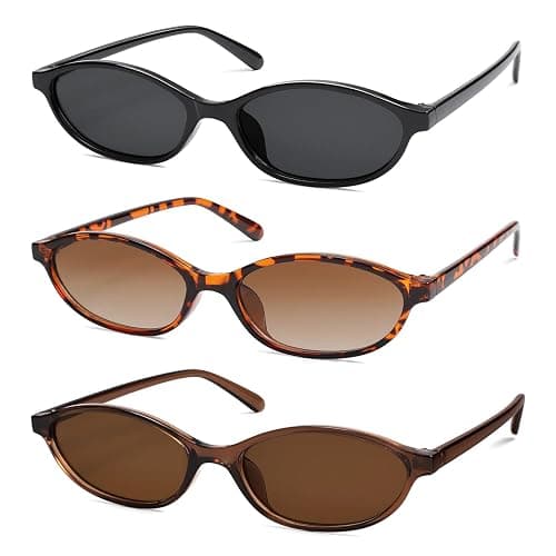 Retro Oval Cat-Eye Sunglasses - Image 1